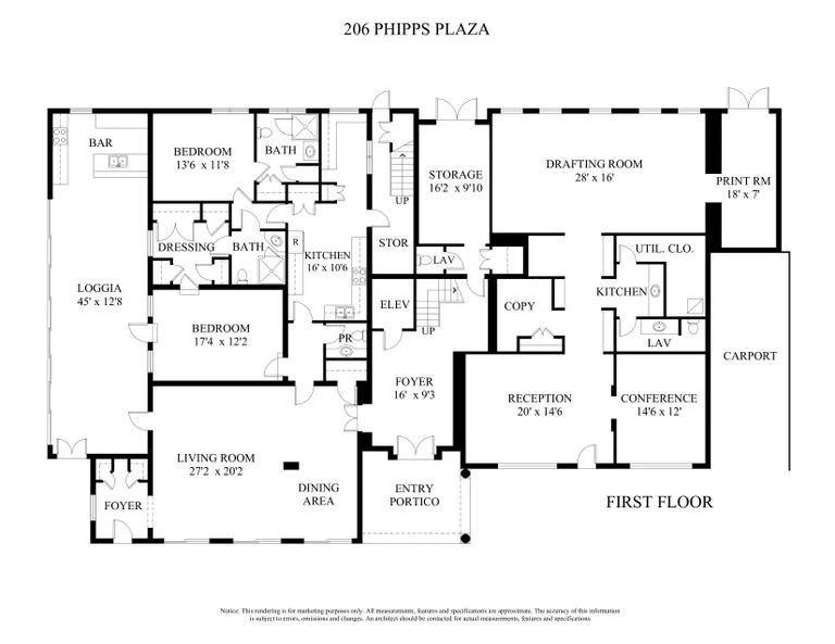 206 Phipps Plaza | floorplan | View 18