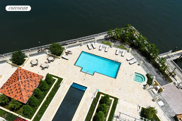 New York City Real Estate | View 622 North Flagler Dr, 1003 | Pool View from Balcony | View 15