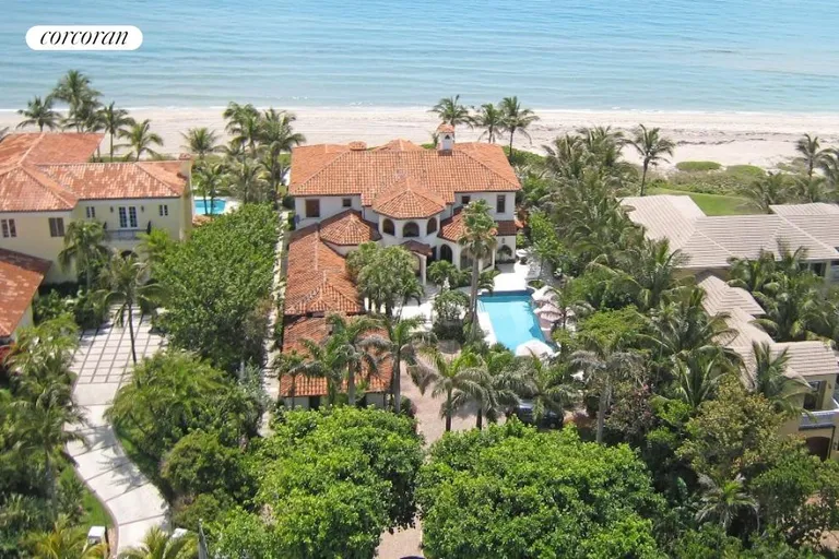 New York City Real Estate | View 3435 North Ocean Boulevard | Aerial of large property, gated and direct ocean | View 10