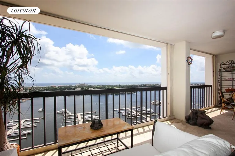 New York City Real Estate | View 400 North Flagler Drive #PH-A5 | East Balcony and View | View 8