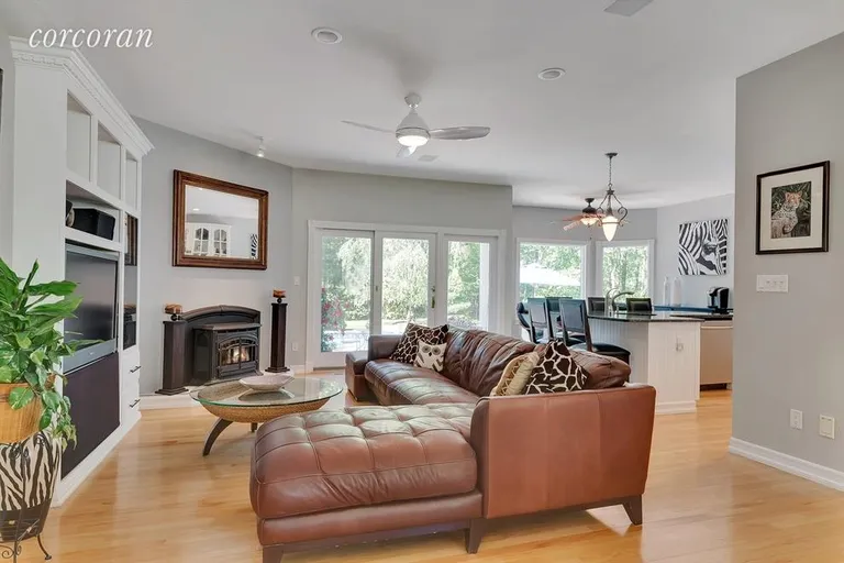 New York City Real Estate | View 33 North Quarter Road | Living Area w/ fireplace | View 3