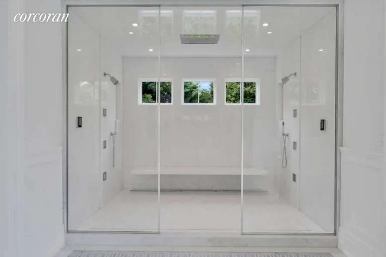 New York City Real Estate | View 593 Flying Point Road | Master Spa Shower | View 24