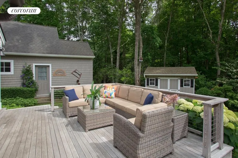 New York City Real Estate | View  | Deck with garage and shed | View 13