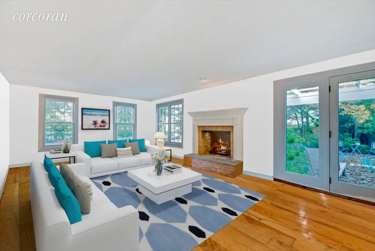 New York City Real Estate | View 24 Hands Creek Rd | VIRTUAL RENDERING OF THE LIVING ROOM | View 2