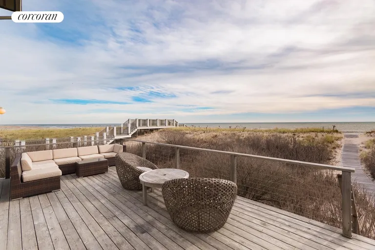 New York City Real Estate | View 1335 Flying Point Road | Lounge on the deck overlooking the ocean | View 16
