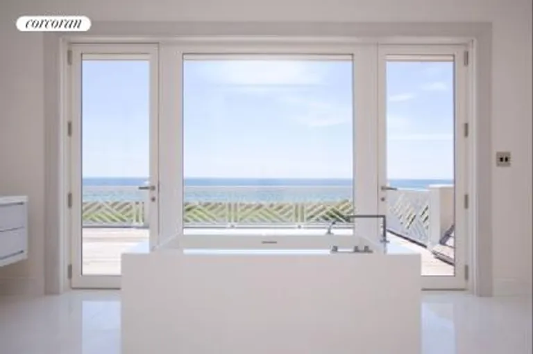 New York City Real Estate | View  | Master bath with view of ocean | View 12