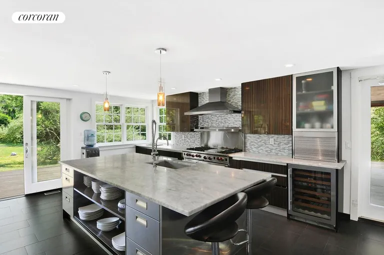 New York City Real Estate | View  | Amazing custom kitchen has wine refrigerator and ice maker too | View 9