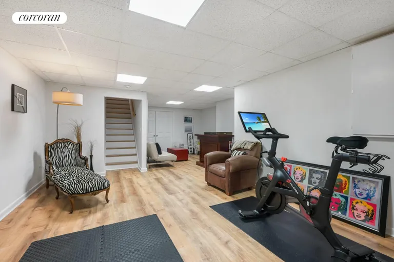 New York City Real Estate | View 3 Bloom Avenue | Lower level with Peloton Bike | View 23