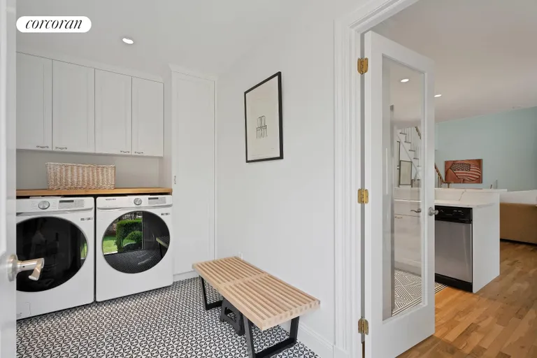 New York City Real Estate | View 3 Bloom Avenue | Laundry room off kitchen | View 25