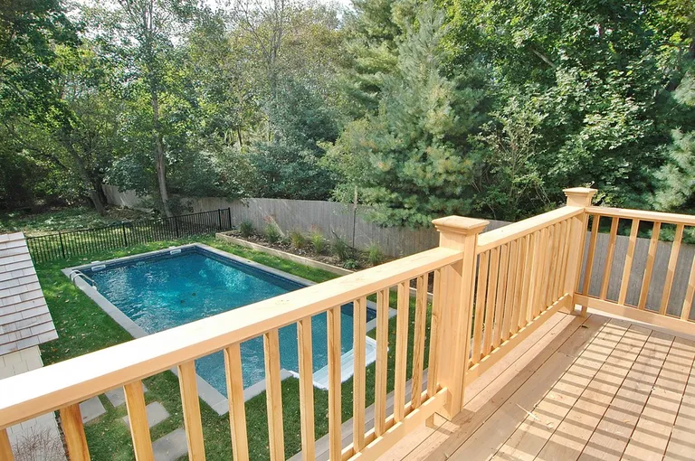 New York City Real Estate | View  | Master deck overlooking beautiful park like grounds | View 11