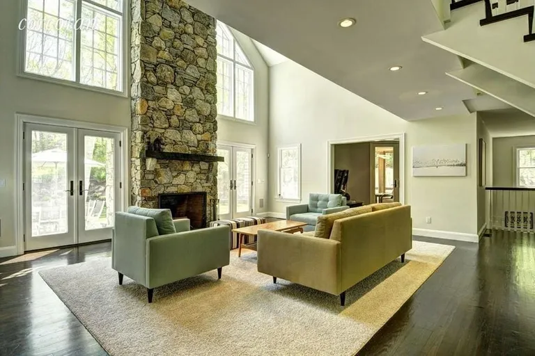 New York City Real Estate | View 14 Parkside Avenue | Impressive Stone Fireplace | View 5