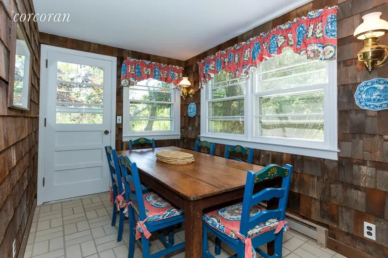 New York City Real Estate | View Westhampton | Rustic Dining Area | View 8
