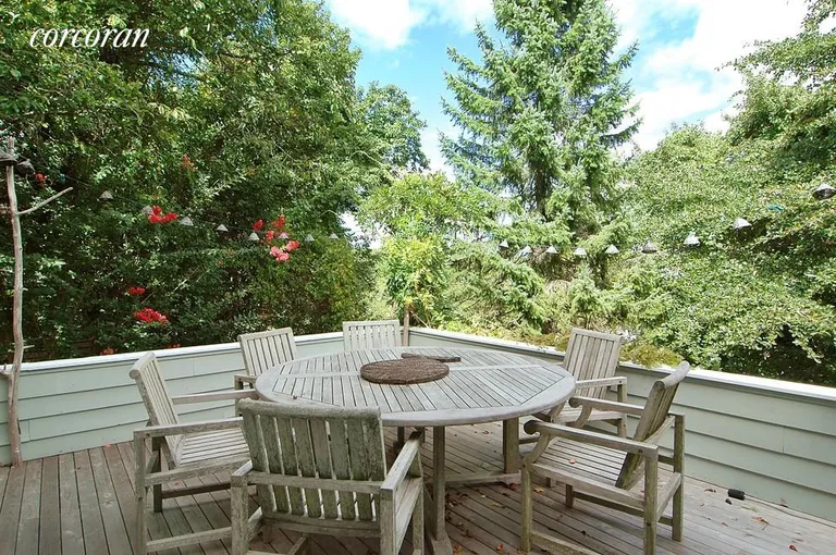 New York City Real Estate | View 17 North Filmore Road | Secluded Deck Off Guest Bedroom/Living Room | View 9