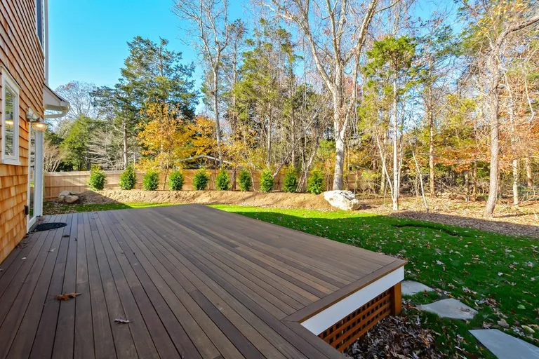 New York City Real Estate | View  | Mahogany backyard deck outside 1t Fl Master suite | View 12