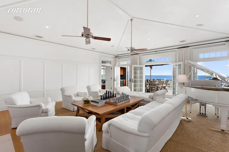 New York City Real Estate | View 83 Dune Road | Living Room | View 7
