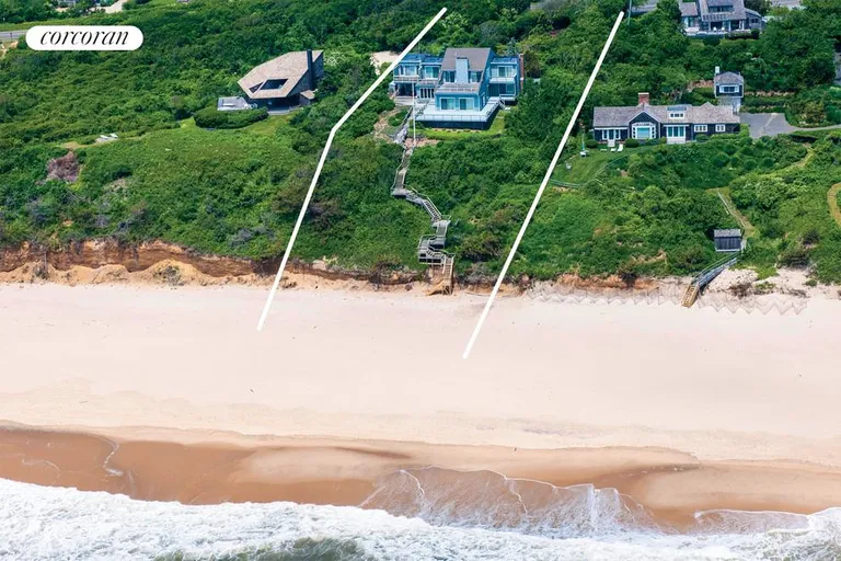 New York City Real Estate | View  | aerial showing positioning of property  at the beach | View 5