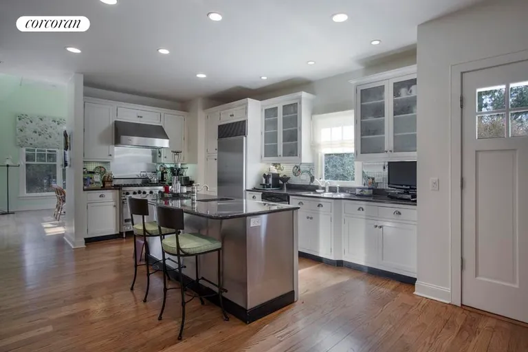 New York City Real Estate | View  | Gourmet Kitchen with Fireplace | View 8