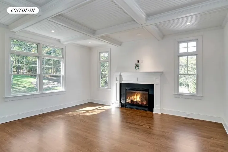 New York City Real Estate | View  | Living Room with coffered ceiling | View 5