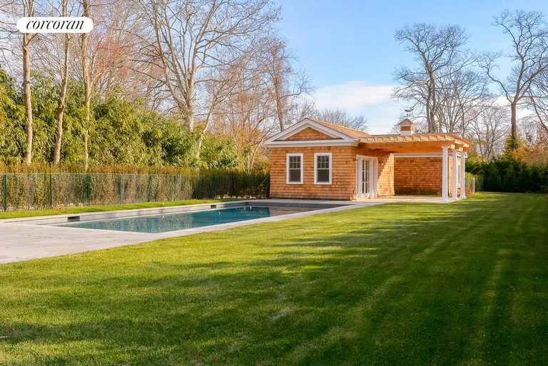 New York City Real Estate | View  | Pool house and pool set in the landscape | View 8