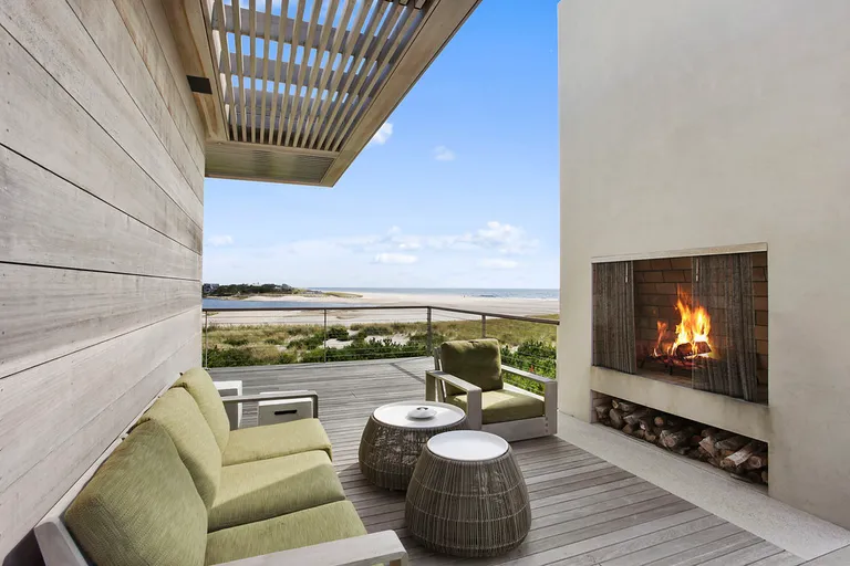 New York City Real Estate | View  | Upper Level Outdoor Fireplace | View 15