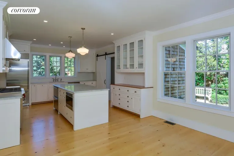 New York City Real Estate | View  | open plan kitchen + dining areas | View 4