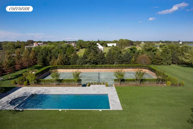 New York City Real Estate | View  | pool, spa and sunken tennis court | View 21