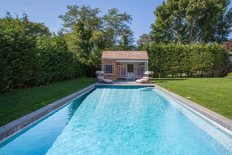 New York City Real Estate | View  | pool house and heated gunite pool | View 24