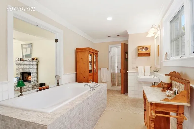 New York City Real Estate | View 11 Robertson Drive | Master bath looking to master bedroom | View 13