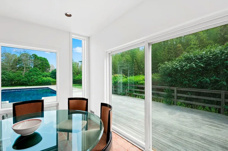 New York City Real Estate | View  | Dining Room w/ Pool View | View 6