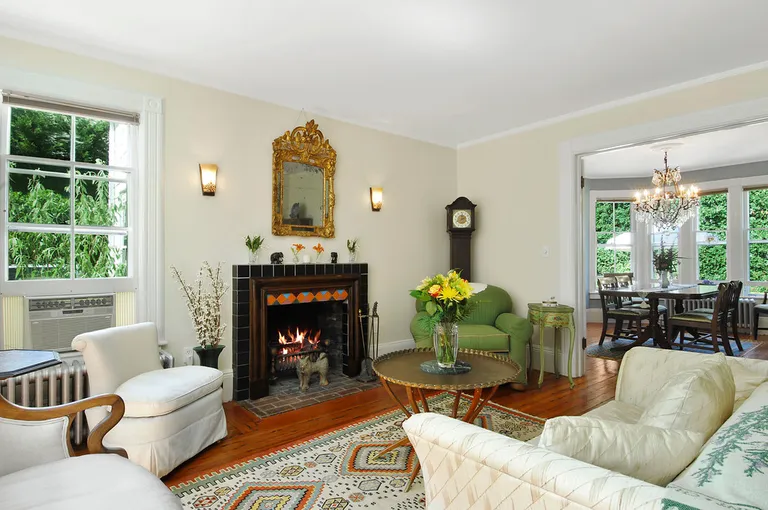 New York City Real Estate | View  | Bright living room with period fireplace | View 5