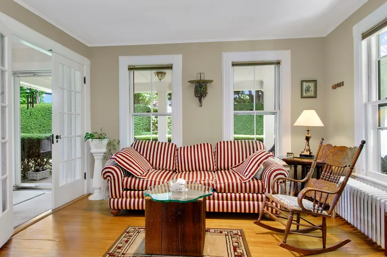 New York City Real Estate | View  | Ground floor den with French doors to foyer | View 8