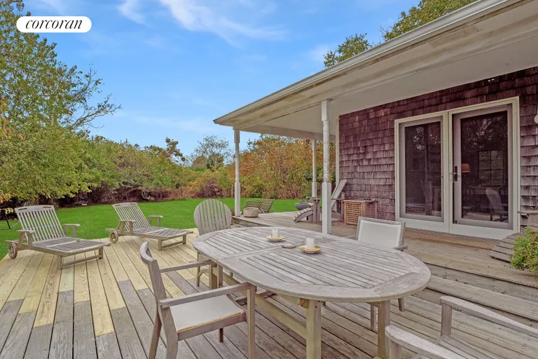 New York City Real Estate | View 8 Ferndale Drive | Deck Dining | View 14