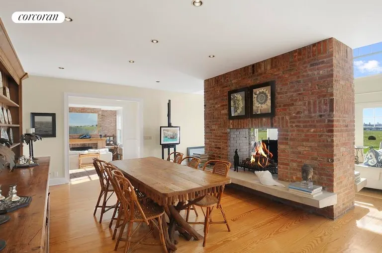 New York City Real Estate | View  | Dining Room with Double Sided Fireplace | View 7