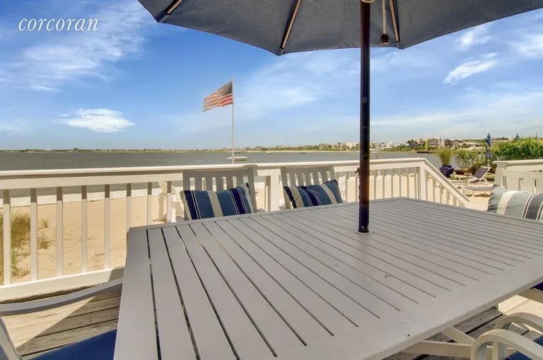 New York City Real Estate | View 58 Harbor Road | Deck Overlooking Bay | View 15