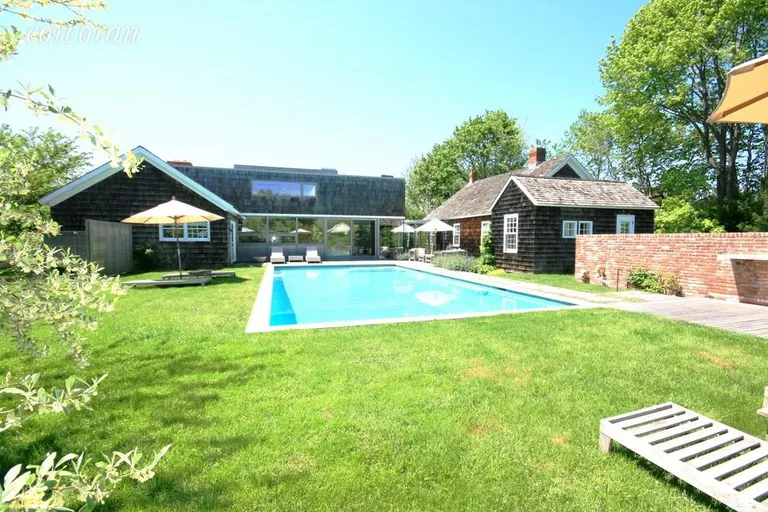 New York City Real Estate | View Sagaponack | view of outdoor shower and BBQ area | View 24