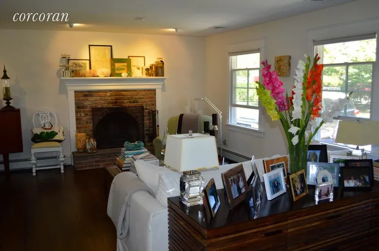 New York City Real Estate | View 1 Sylvan Road | Living Room with Fire Place | View 6