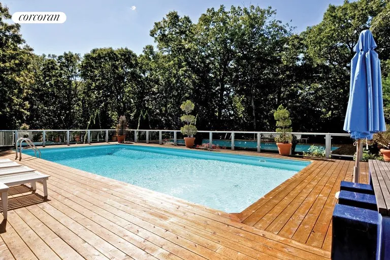 New York City Real Estate | View  | pool surrounded by gardens | View 3