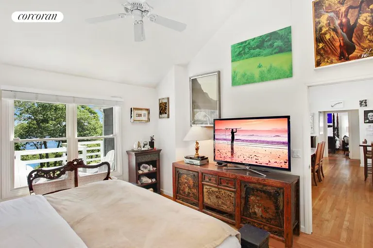 New York City Real Estate | View 75 Oyster Shores Road | Master Bedroom with Water View | View 4