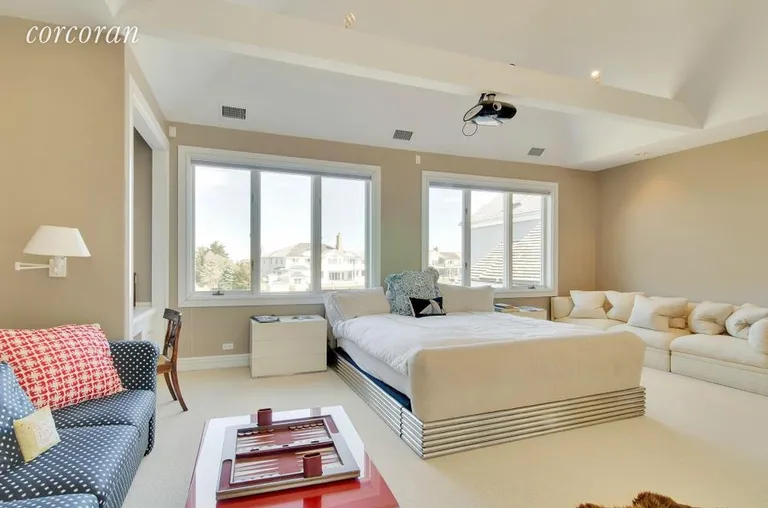New York City Real Estate | View 24 Stacy Drive | Bedroom #3 with theater | View 20
