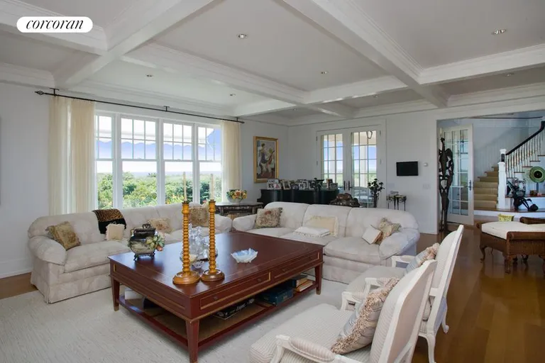 New York City Real Estate | View  | Living Room With Fireplace and Oceanviews | View 6