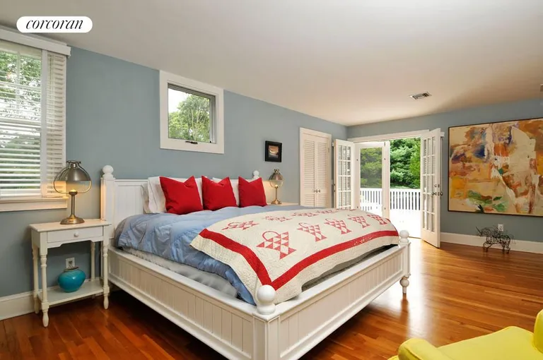 New York City Real Estate | View  | Master suite has balcony overlooking the grounds | View 10