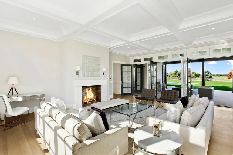 New York City Real Estate | View  | Formal Living Room With Fireplace And Acces To Loggia | View 5