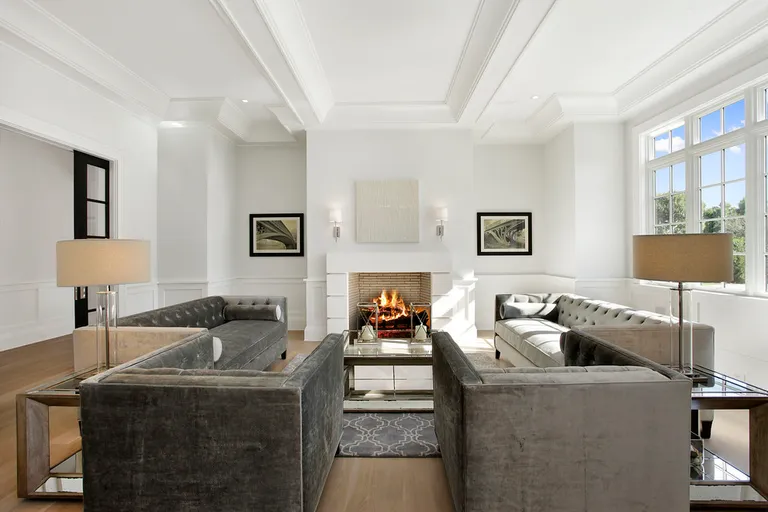 New York City Real Estate | View  | Library with Fireplace | View 6