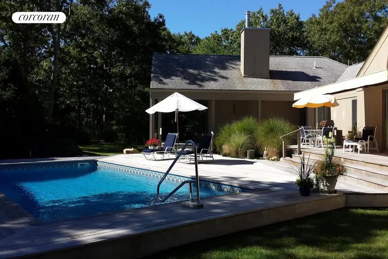New York City Real Estate | View  | POOL VIEW FROM SIDE YARD | View 6