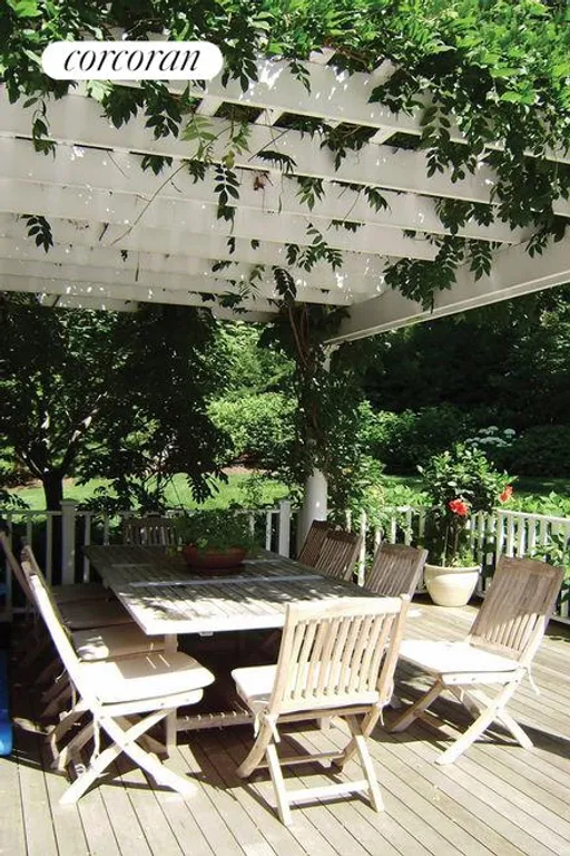 New York City Real Estate | View  | vine covered dining arbor | View 15