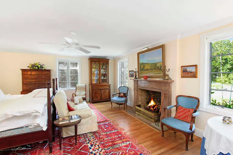 New York City Real Estate | View 32 Bay Road | Guest Bedroom w/ Fireplace | View 9