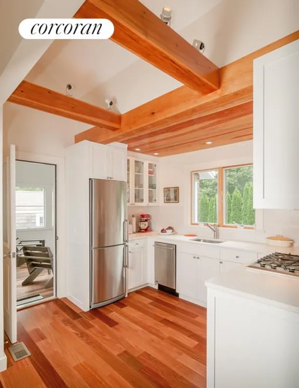 New York City Real Estate | View  | Kitchen and a peek onto the three season porch | View 4