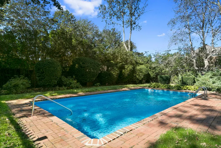 New York City Real Estate | View  | pool surrounded by mature landscaping | View 14