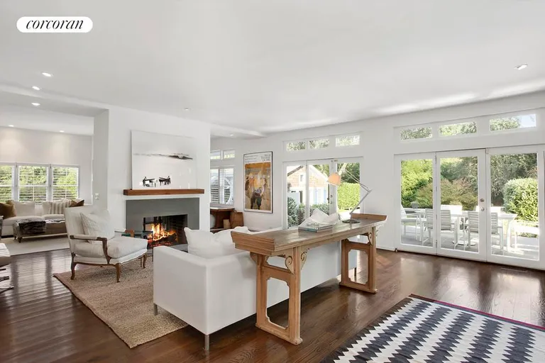 New York City Real Estate | View  | Living room has fireplace | View 4