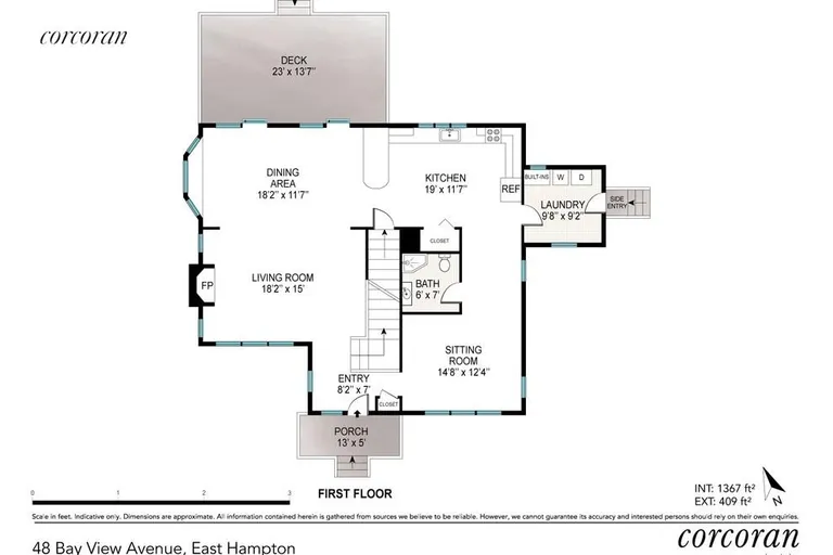 New York City Real Estate | View 48 Bay View Avenue | Floor Plan - First Floor | View 14